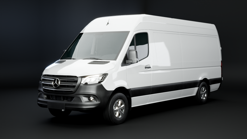 Mercedes Sprinter Tetto Alto Lungo Modello 3D .c4d .max .obj .3ds .fbx .stl .blend 