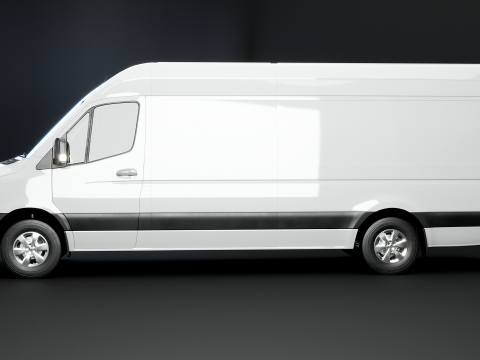Mercedes Sprinter Tetto Alto Lungo Modello 3D