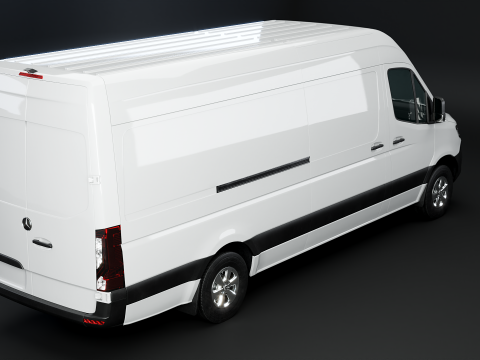 Mercedes Sprinter Tetto Alto Lungo Modello 3D