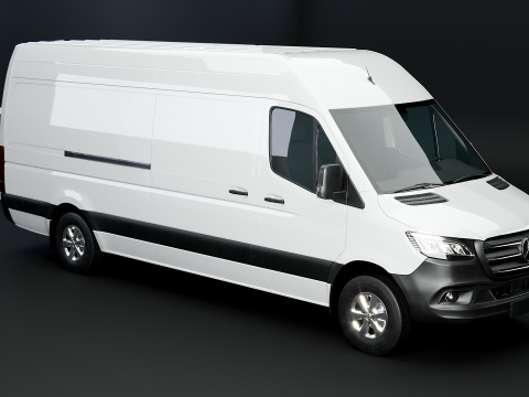 Mercedes Sprinter Tetto Alto Lungo Modello 3D