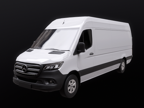 Mercedes Sprinter Tetto Alto Lungo Modello 3D