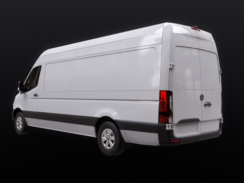 Mercedes Sprinter Tetto Alto Lungo Modello 3D
