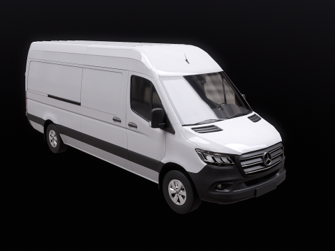Mercedes Sprinter Tetto Alto Lungo Modello 3D
