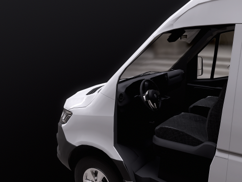 Mercedes Sprinter Tetto Alto Lungo Modello 3D