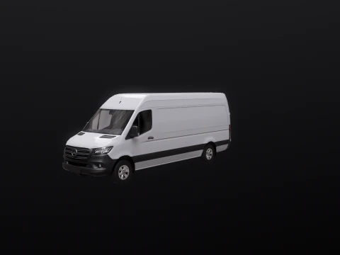 Mercedes Sprinter High Roof Long 3D Model