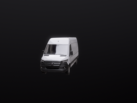 Mercedes Sprinter Tetto Alto Lungo Modello 3D