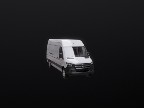 Mercedes Sprinter Tetto Alto Lungo Modello 3D