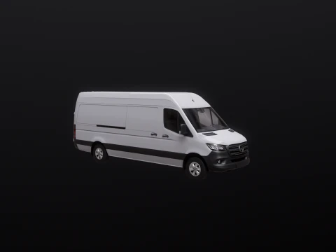 Mercedes Sprinter High Roof Long 3D Model