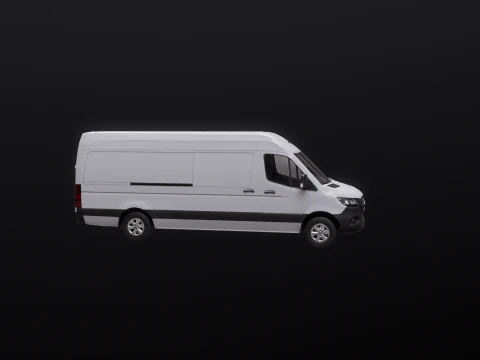 Mercedes Sprinter High Roof Long 3D Model