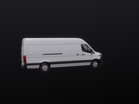 Mercedes Sprinter Tetto Alto Lungo Modello 3D