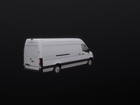 Mercedes Sprinter Tetto Alto Lungo Modello 3D