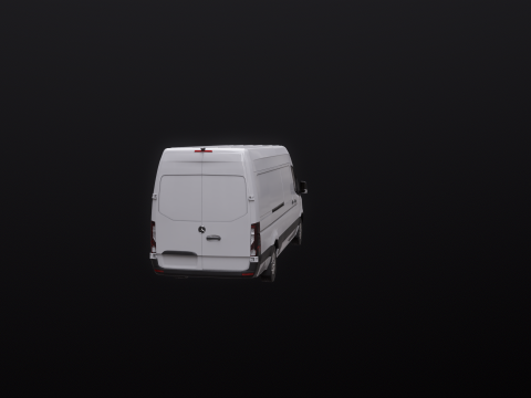 Mercedes Sprinter Tetto Alto Lungo Modello 3D
