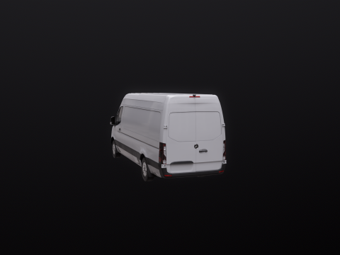 Mercedes Sprinter Tetto Alto Lungo Modello 3D