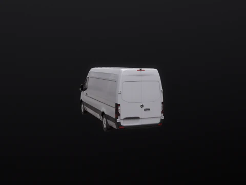 Mercedes Sprinter High Roof Long 3D Model