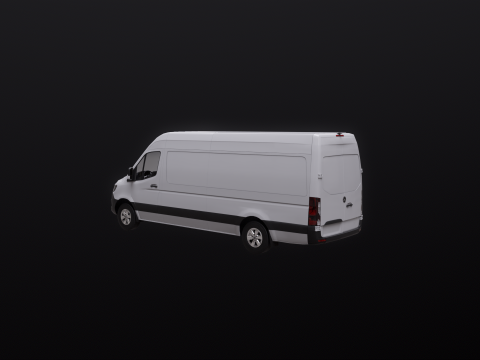 Mercedes Sprinter Tetto Alto Lungo Modello 3D