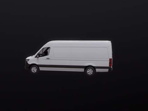 Mercedes Sprinter Tetto Alto Lungo Modello 3D