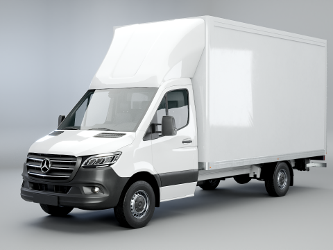 Mercedes Sprinter Laadlift Bestelwagen 3D Model