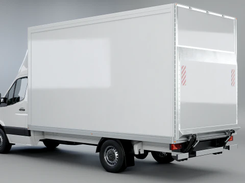 Mercedes Sprinter Tail Lift Box Van 3D Model