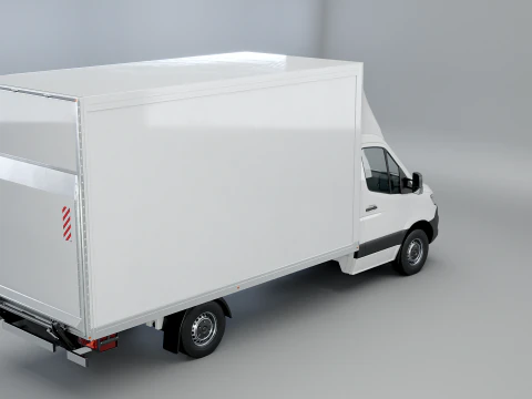 Mercedes Sprinter Tail Lift Box Van 3D Model