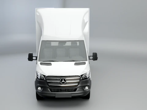 Mercedes Sprinter Tail Lift Box Van 3D Model
