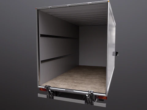 Mercedes Sprinter Tail Lift Box Van 3D Model