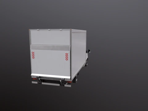 Mercedes Sprinter Tail Lift Box Van 3D Model