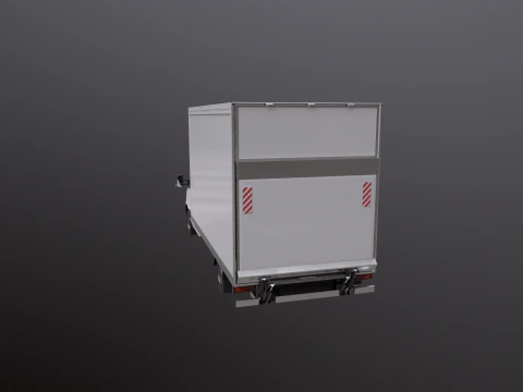Mercedes Sprinter Tail Lift Box Van 3D Model