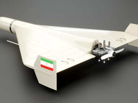 Shahed 136 Iran UAV Drone 3D Model
