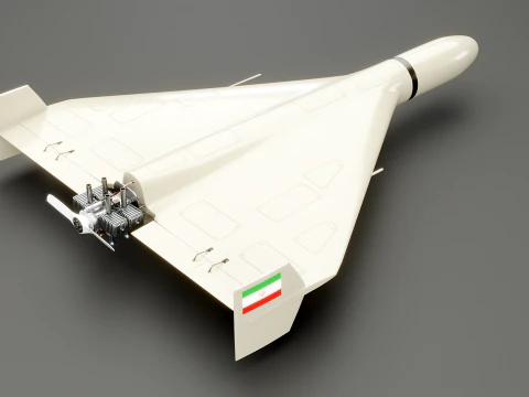 Shahed 136 Iran UAV Drone 3D Model