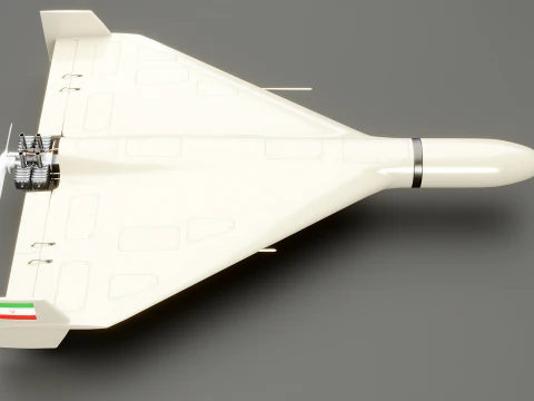 Shahed 136 Iran UAV Drone 3D Model