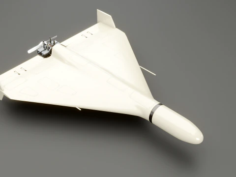 Shahed 136 Iran UAV Drone 3D Model