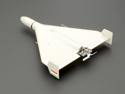 Shahed 136 Iran UAV Drone 3D Model