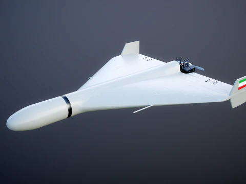 Shahed 136 Iran UAV Drone 3D Model