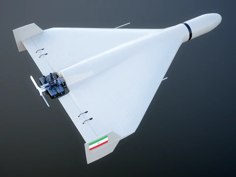 Shahed 136 Iran UAV Drone 3D Model