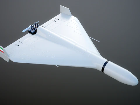 Shahed 136 Iran UAV Drone 3D Model