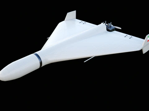 Shahed 136 Iran UAV Drone 3D Model