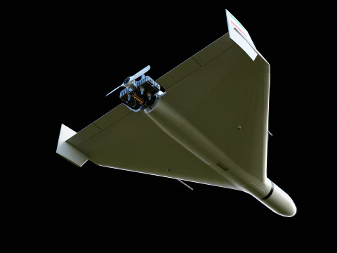 Shahed 136 Iran UAV Drone 3D Model