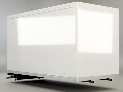 Estrutura da van com caixa elevat&oacute;ria traseira Modelo 3D