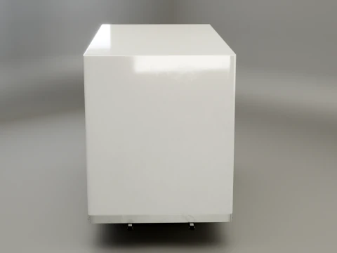 Estrutura da van com caixa elevat&oacute;ria traseira Modelo 3D