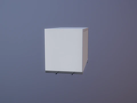 Estrutura da van com caixa elevat&oacute;ria traseira Modelo 3D