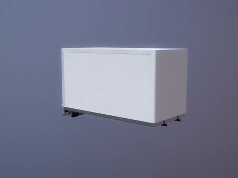 Estrutura da van com caixa elevat&oacute;ria traseira Modelo 3D