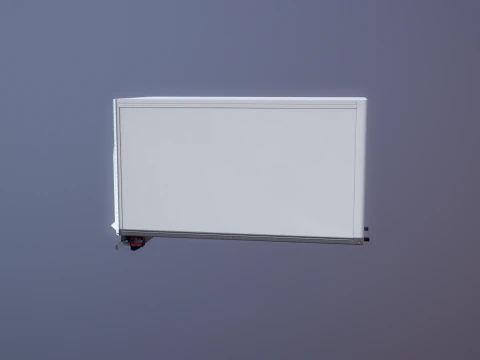 Estrutura da van com caixa elevat&oacute;ria traseira Modelo 3D