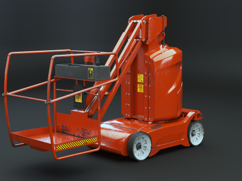 Gebruikte elektrische magazijnhoogwerker 3D Model