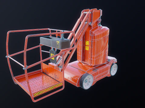 Used Electric Warehouse Boom Lift 3D Model