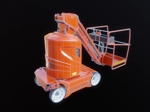 Used Electric Warehouse Boom Lift 3D Model