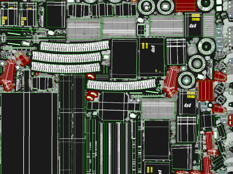 Scissor Lift - Game Ready PBR - 3 LOD 3D Модель