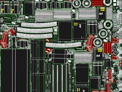 剪刀式升降机 - 游戏就绪 PBR - 3 个 LOD 3D 模型