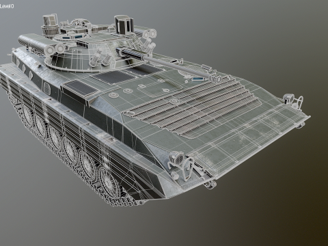 BMP-2M Modello 3D
