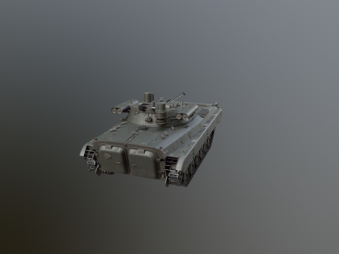 BMP-2M Modello 3D