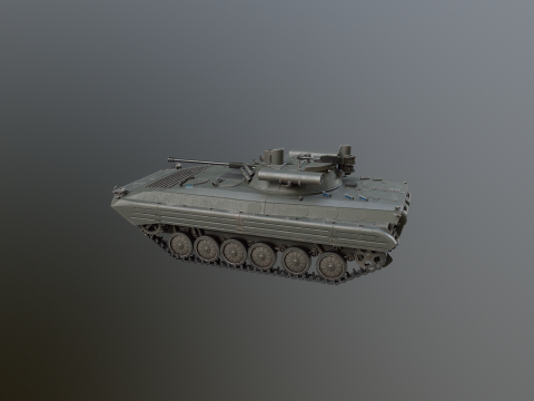 BMP-2M Modello 3D